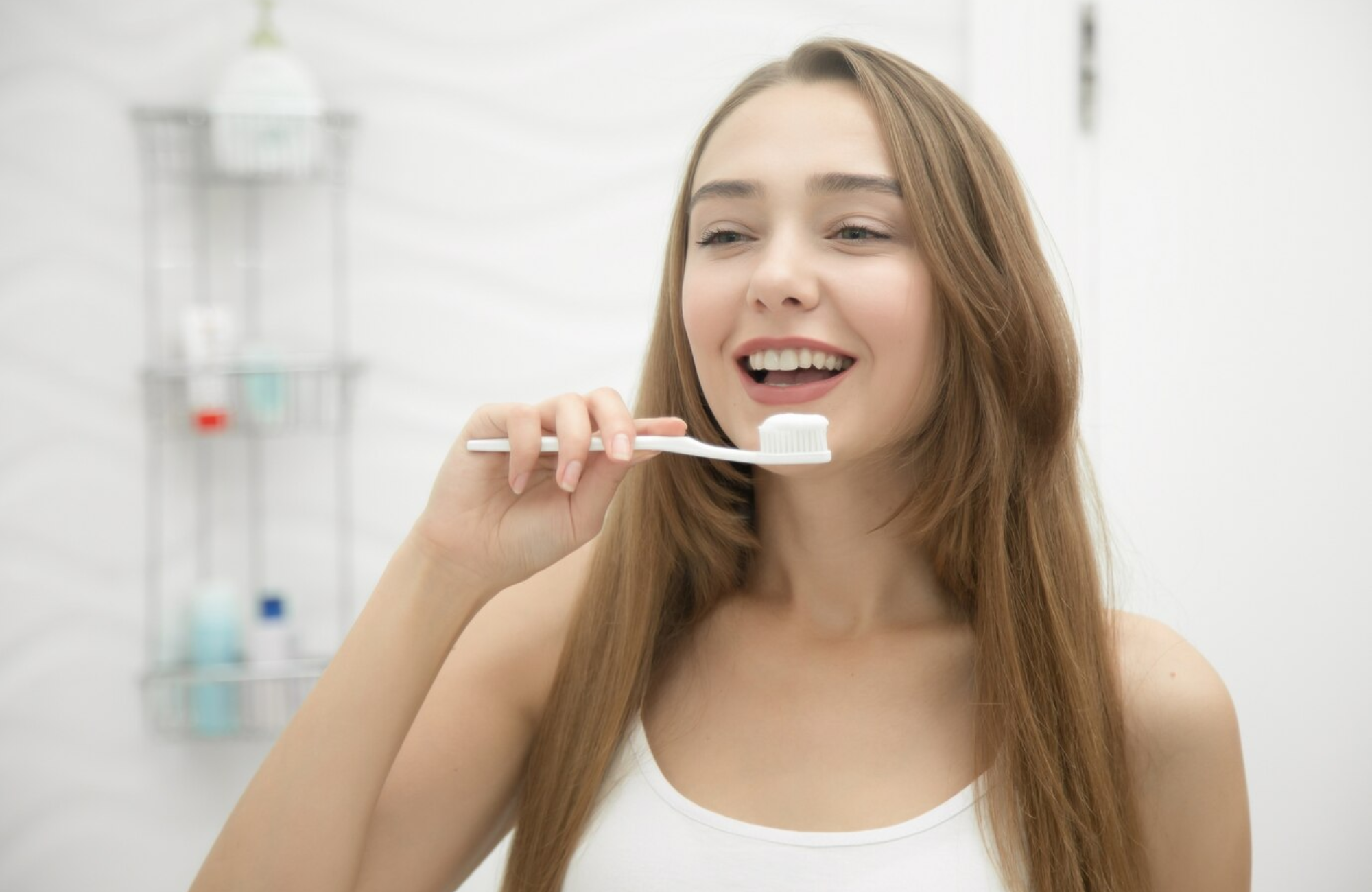 brush your teeth after using whitening strips