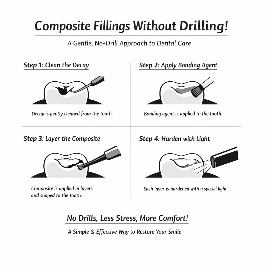 composite fillings without drilling