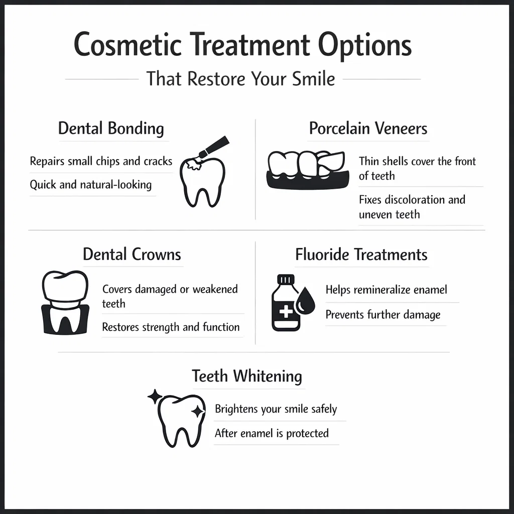 cosmetic treatment options that restore your smile